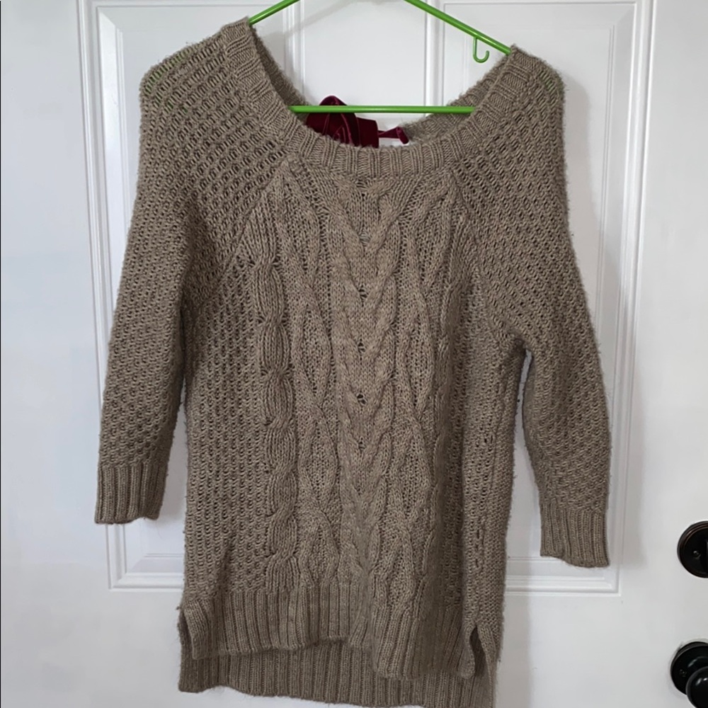 The Limited Cable Knit Sweater - Brown